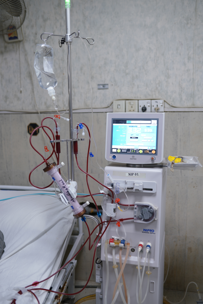 Dialysis machine at S.T Dialysis Center